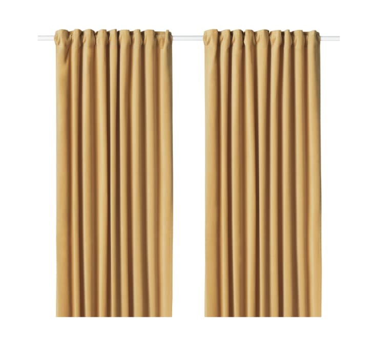 Velvet curtains from IKEA