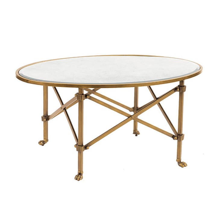 Marble and gold cocktail table from Ballard Designs