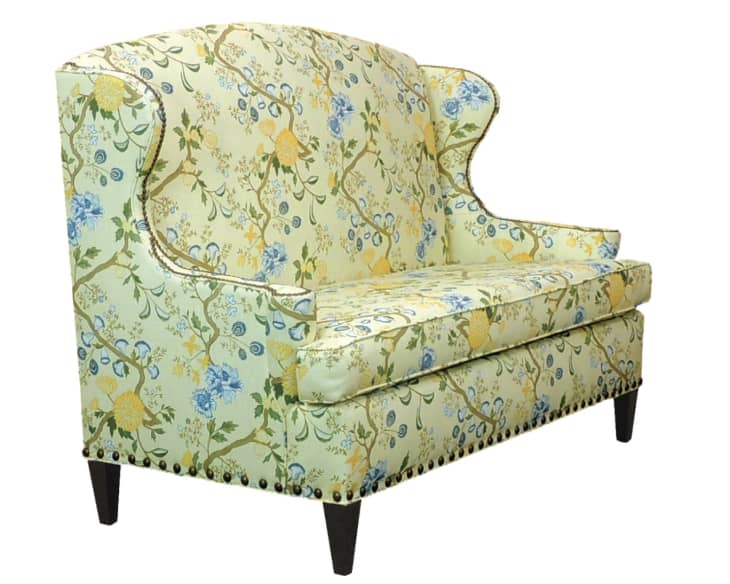 Yellow floral settee
