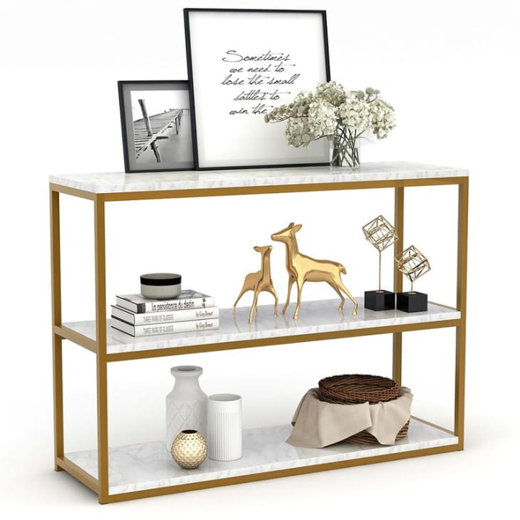 2-tiered bar console from Wayfair