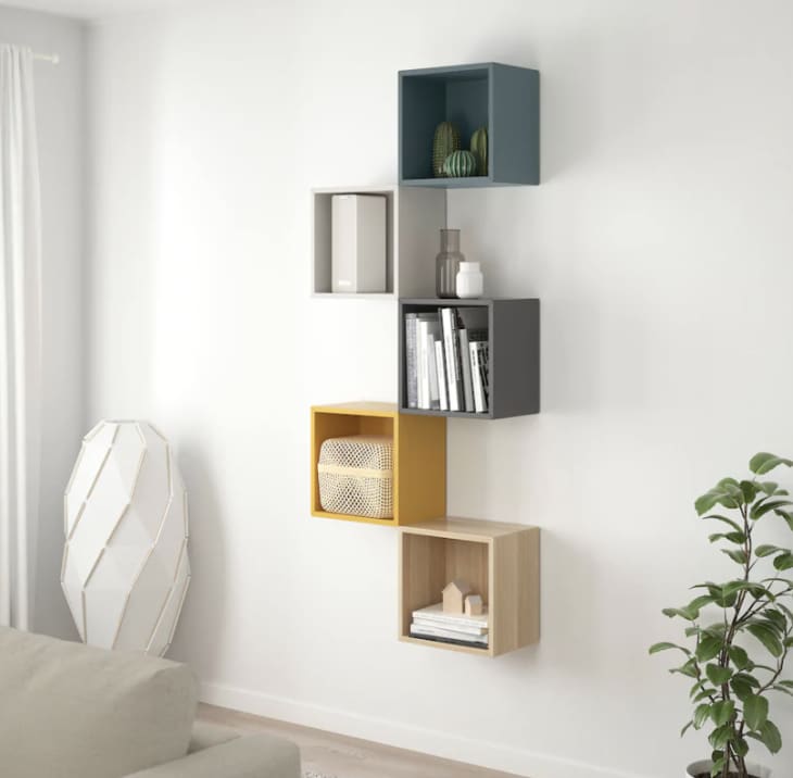 Wall unit of cubes from IKEA