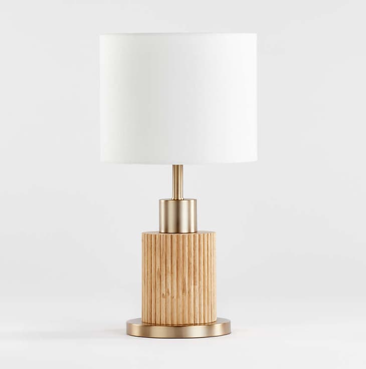 Reeded lamp from Crate &amp; Barrel