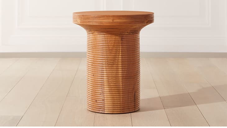 Reeded side table