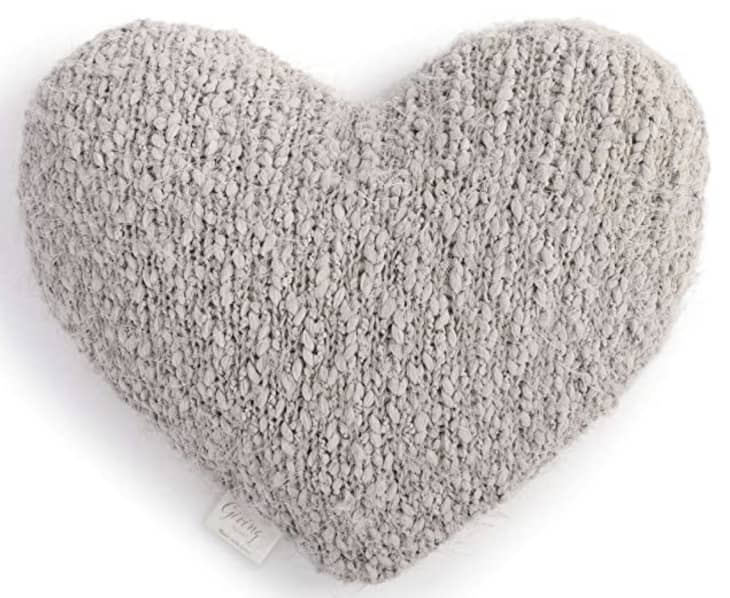 Heart gray weighted pillow