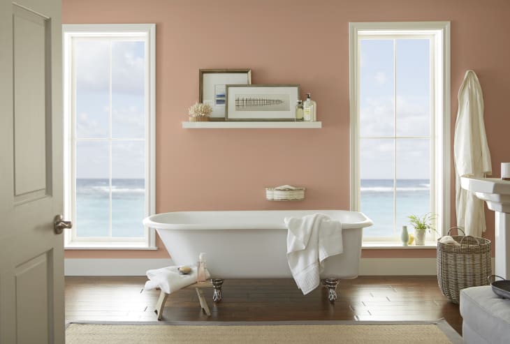 Behr's COTY in a bathroom