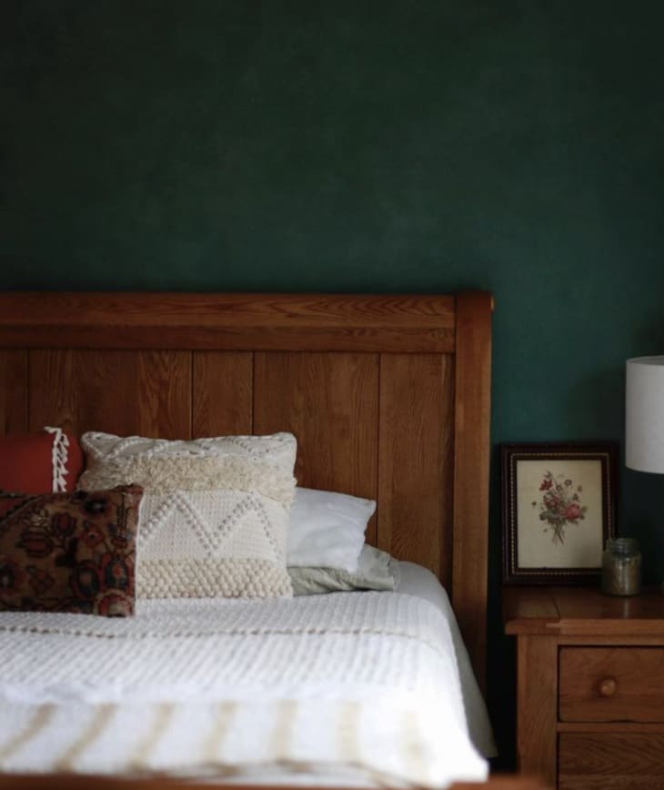 Bedroom with limewash paint by Color Atelier