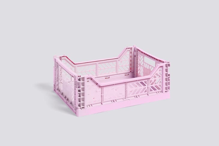 Hay lavender collapsible crate for storage
