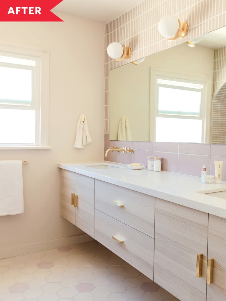 1920年代由安妮·萨奇设计的浴室，采用耐火粘土砖和BOXI橱柜