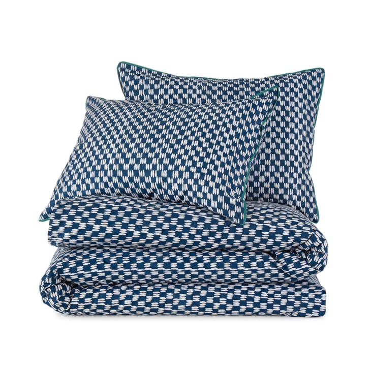 New navy checkerboard bedding from the new JCPenney line by The Novogratz