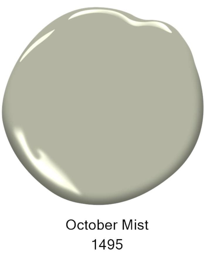 Dollop of Benjamin Moore's Color of the Year for 2022, October Mist