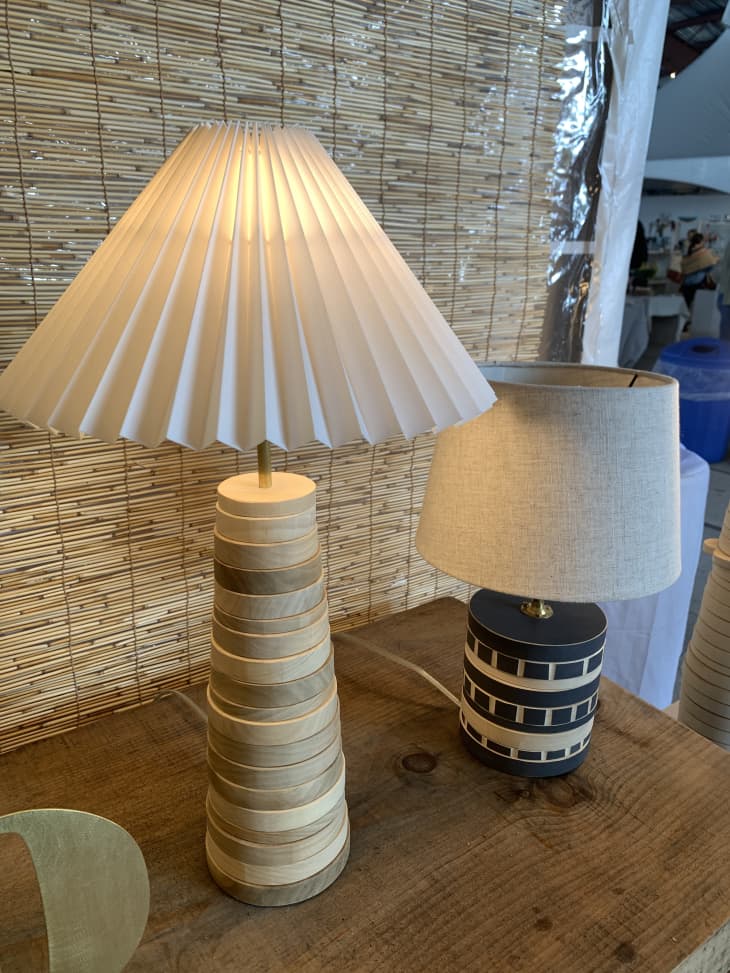 Perch Objects stacked wooden lamp