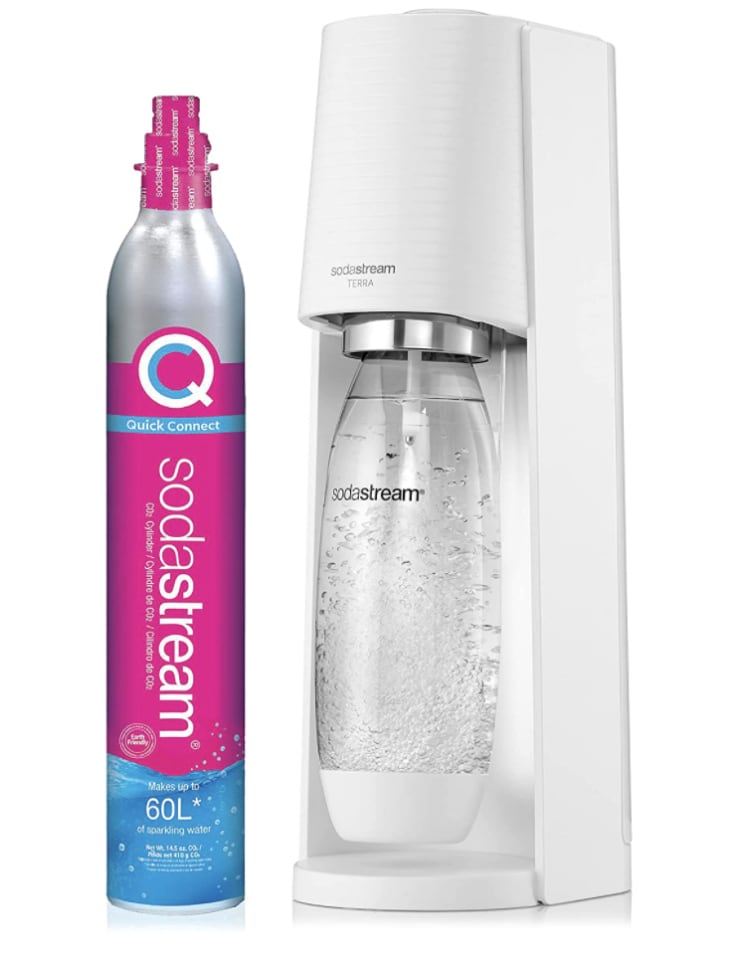 Product Image: SodaStream Terra Sparkling Water Maker (White) with CO2 and DWS Bottle