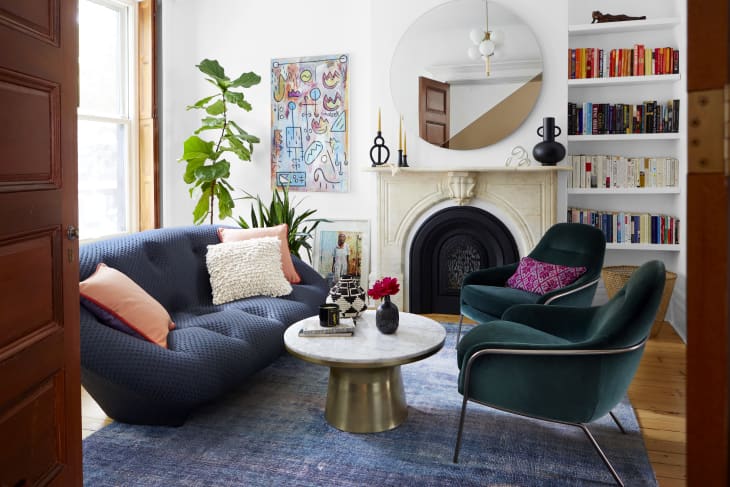 Living area designed by Danielle Fennoy of Revamp Interior Design