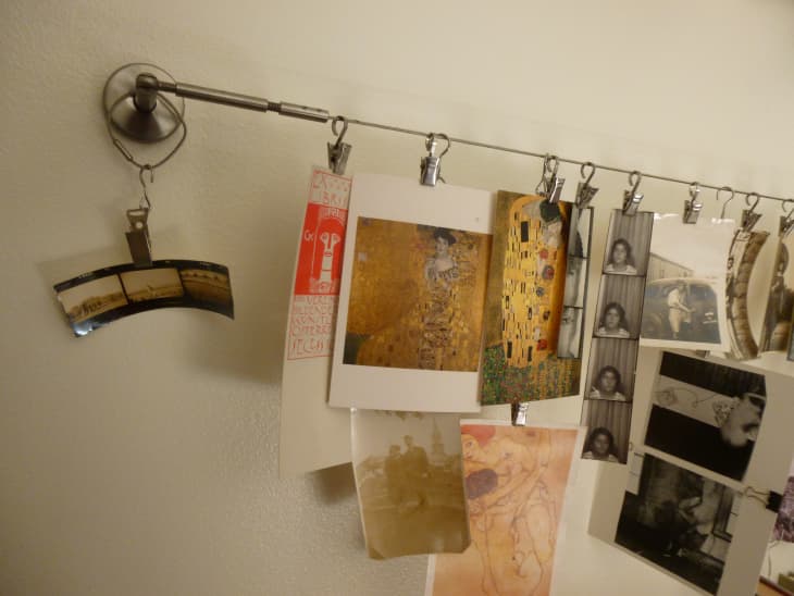 How an Ikea Curtain Wire Is A Perfect Picture-Hanging Hack