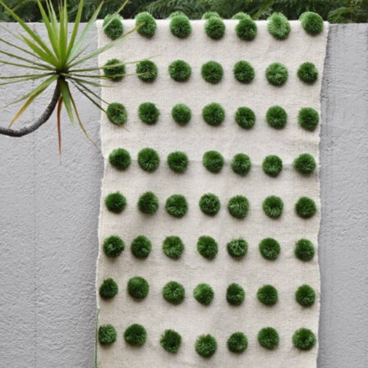 Product Image: Handmade Wool Pom-Pom Blanket
