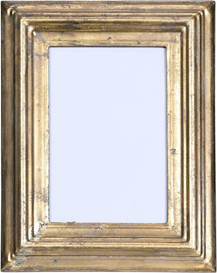 Creative Co-Op Antiqued Gold Metal 4" x 6" Picture Frame at Amazon