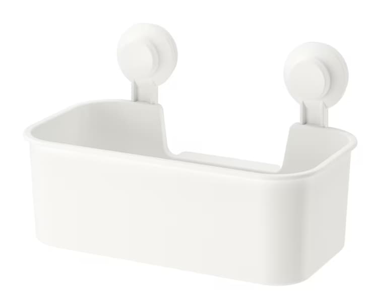 TISKEN Toothbrush holder with suction cup, white - IKEA