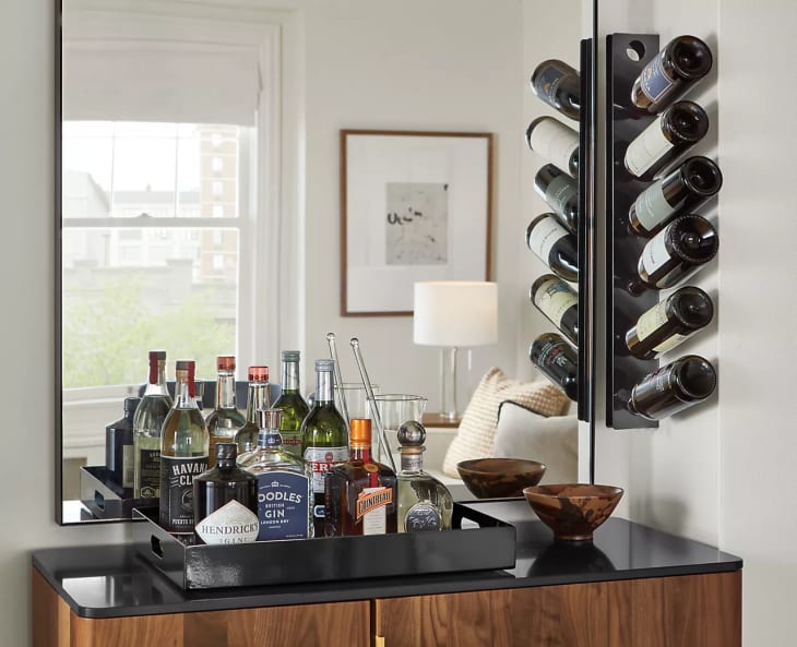 wine bottle display rack