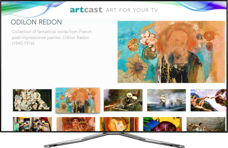 Display screen for selecting from a gallery image for your television from artcast