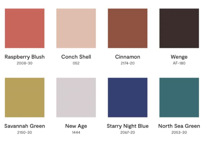 Benjamin Moore's 2023 Color Trends Palette