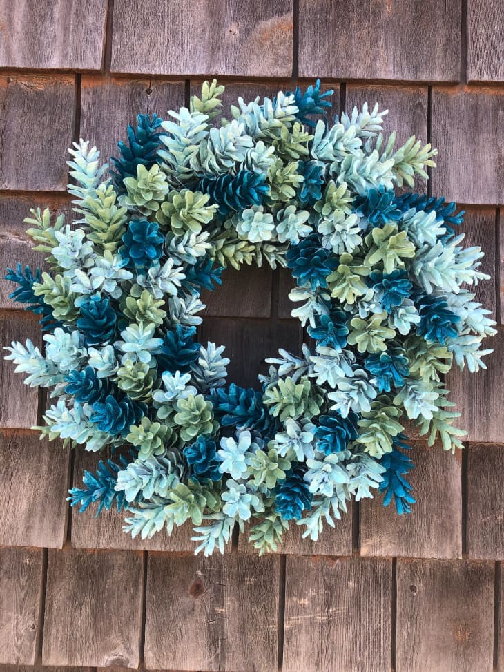 Hanukkah Pinecone Wreath at Etsy