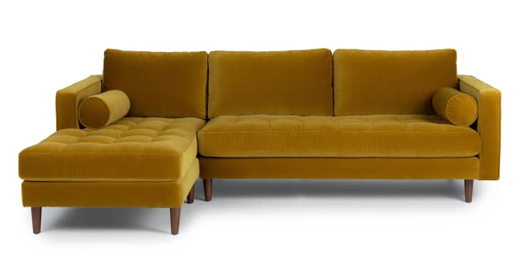 Product Image: Sven Yarrow Gold Left Sectional Sofa