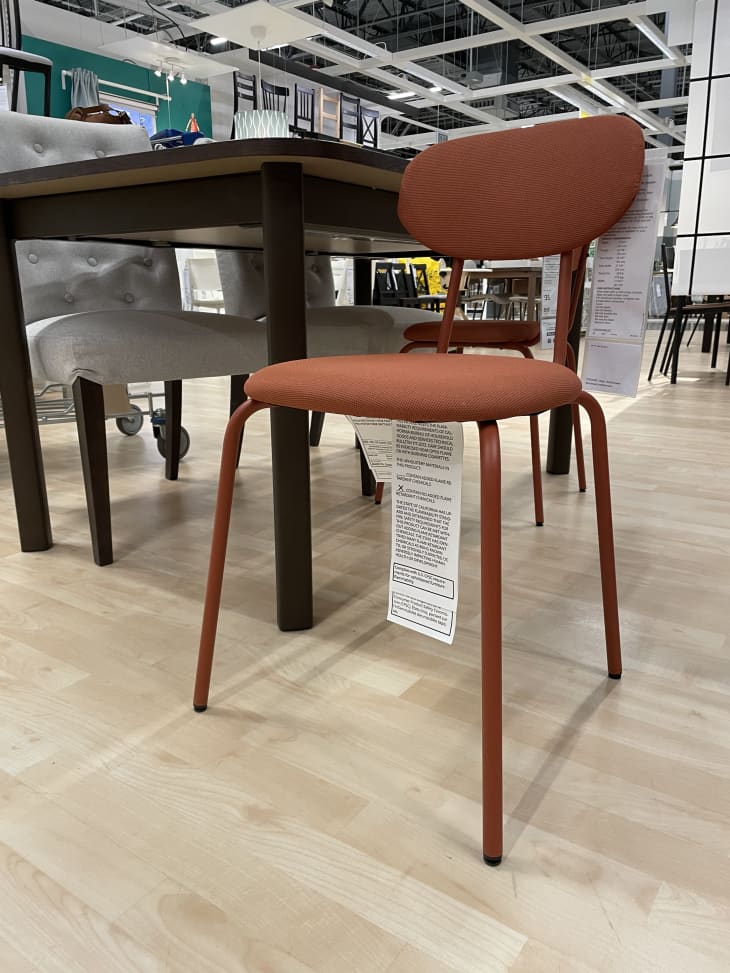 IKEA ÖSTANÖ modern dining chair in red