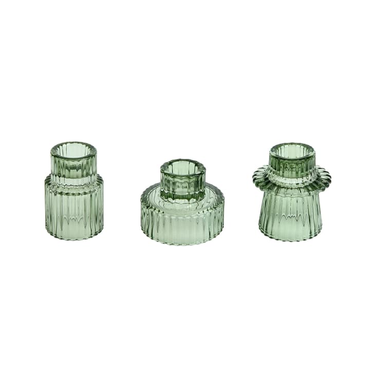 Product Image: Vixdonos Taper Glass Candlestick Holders (Set of 3)