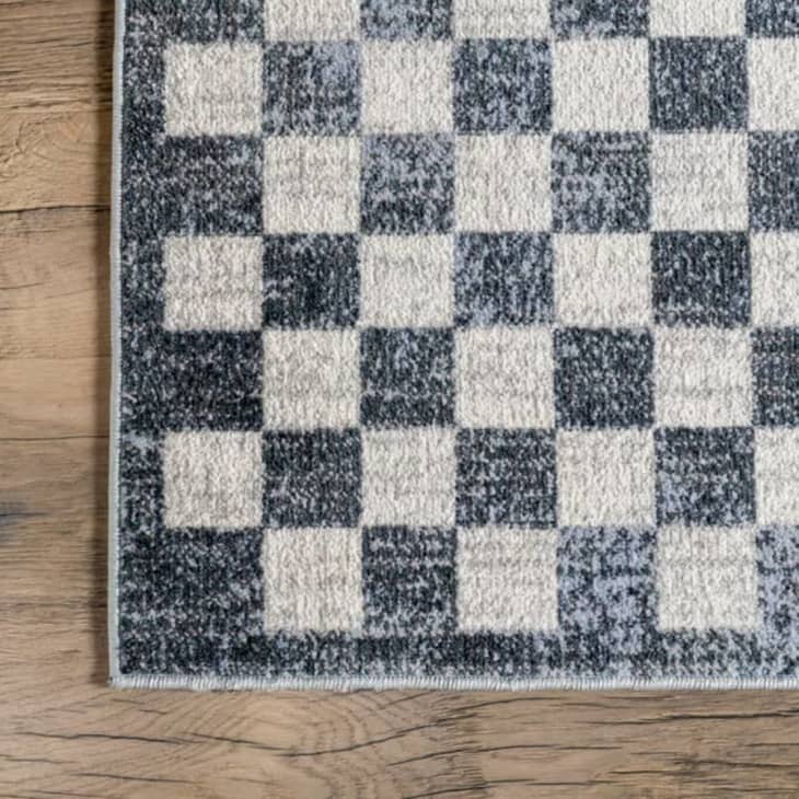 Product Image: Navy Mitzy Washable Checkered Area Rug