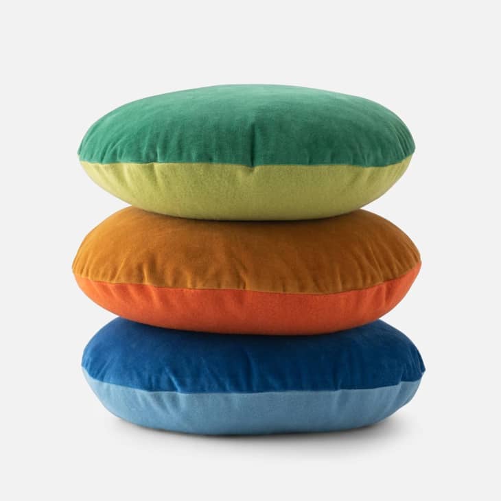 Product Image: Velvet + Wool Circle Pillow
