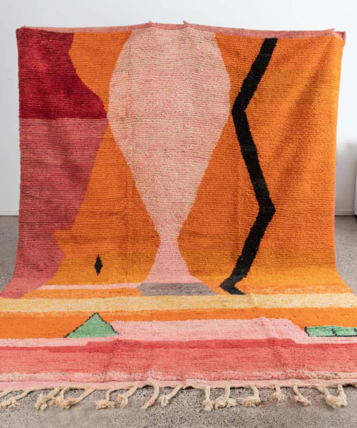 Handmade Abstract Modern Boho Wool Rug at Etsy