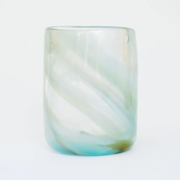 Glass Blown Tie-Dyed Seaside Drinking Glass at Etsy