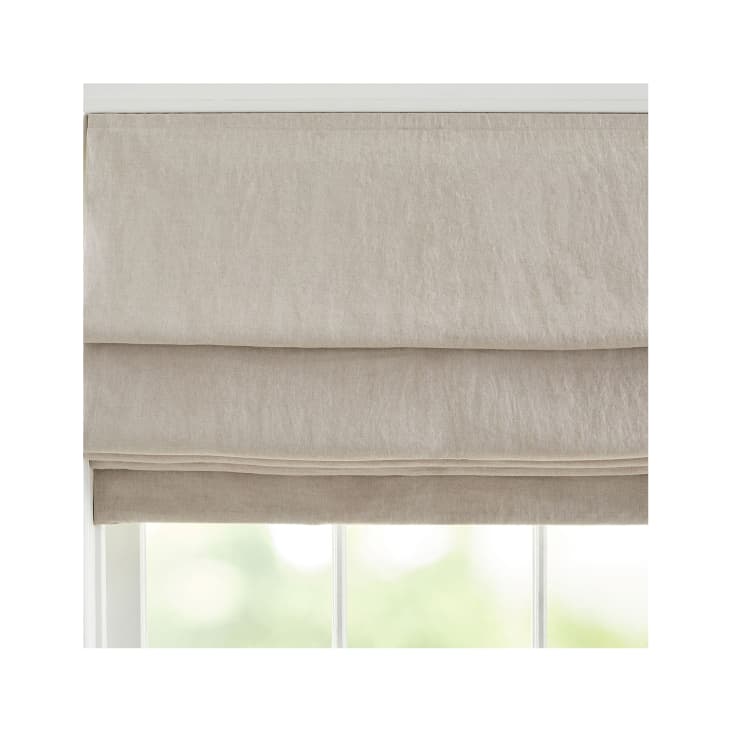 Belgian Flax Linen Blackout Shade at Pottery Barn