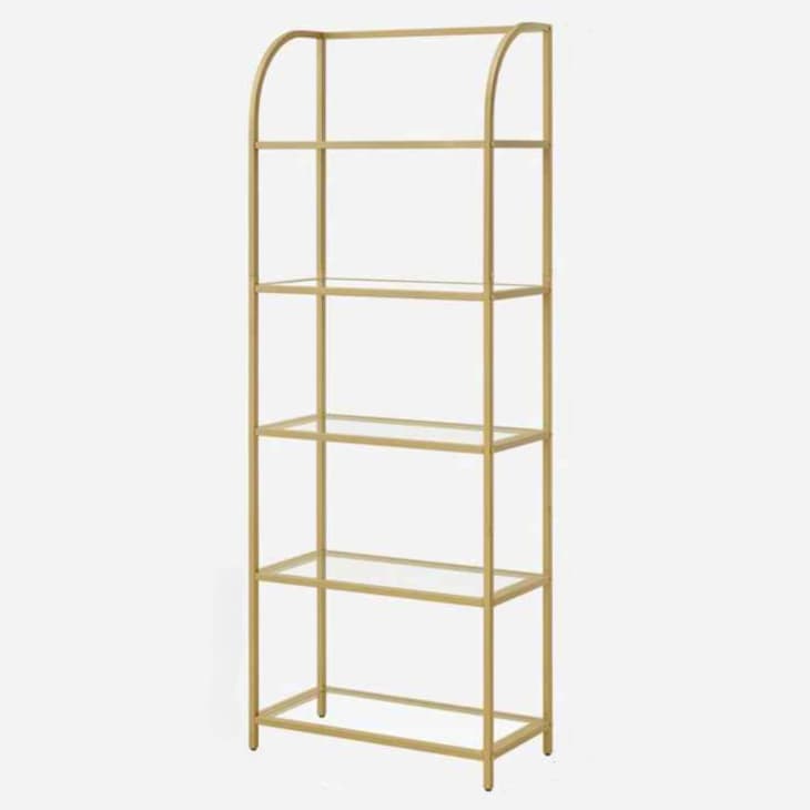 Product Image: Sheffield Gold Bookcase With Steel Frame and Curved Design