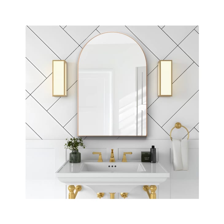CISTEROMAN Arched Wall Mirror for Bathroom
