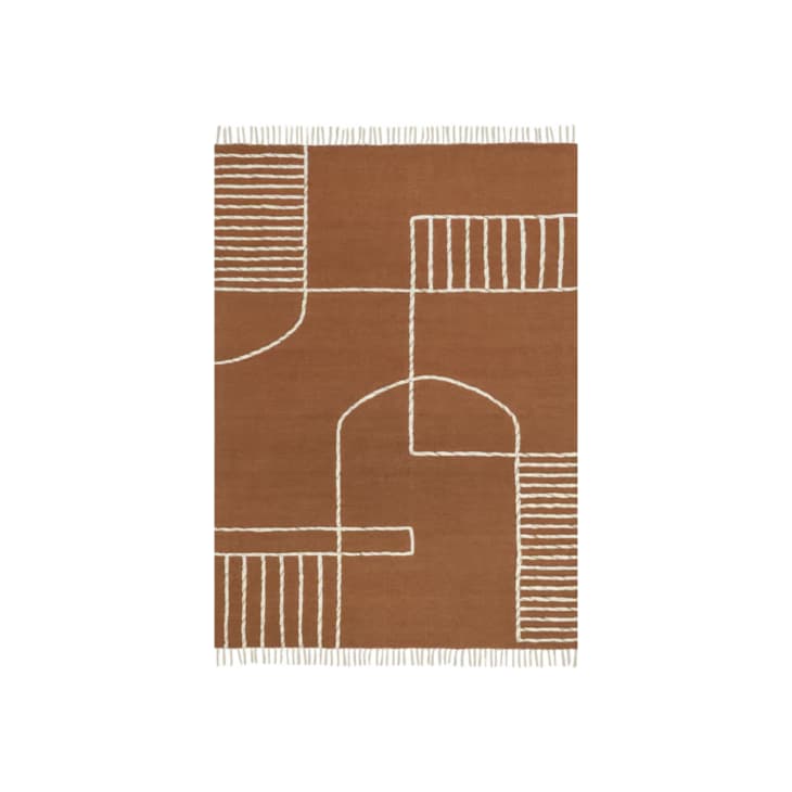 Product Image: Brown SoHo Tasseled Wool 5' x 8' Area Rug