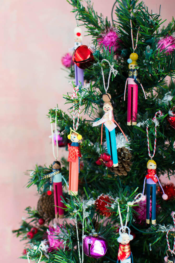 DIY Clothespin People Ornament