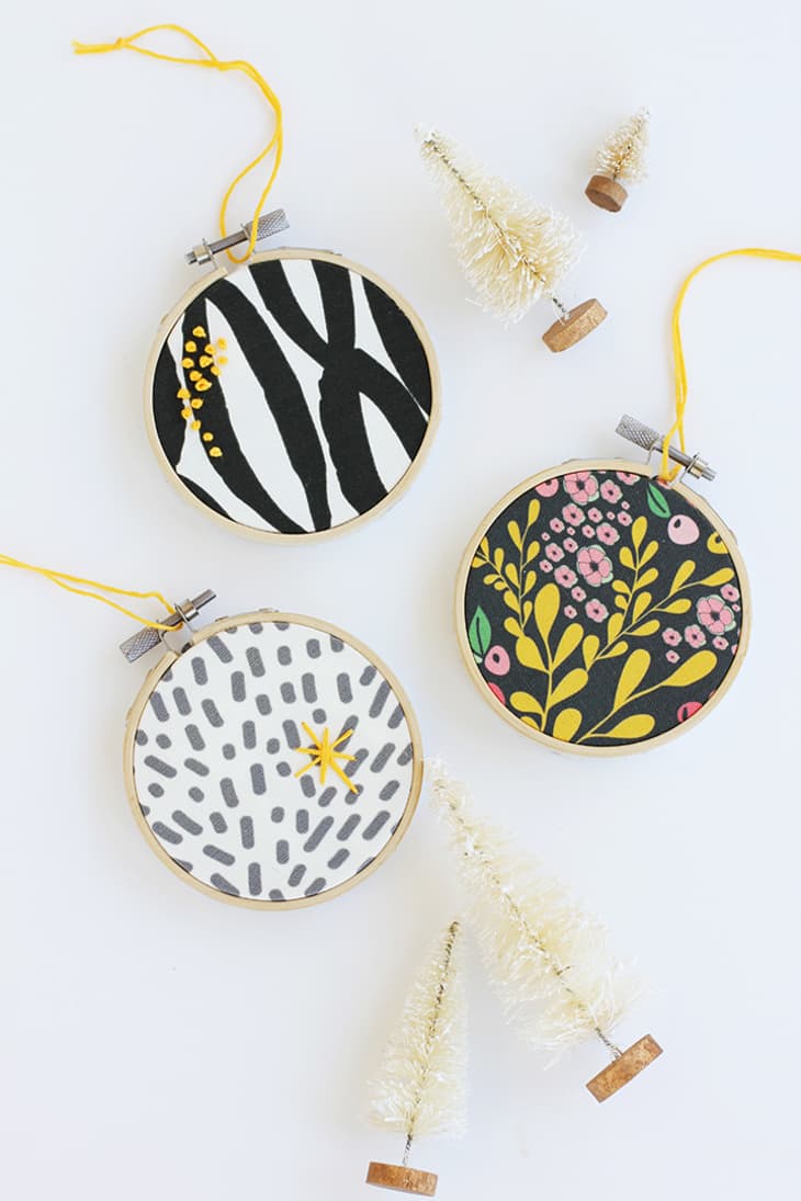 DIY Keepsake Embroidery Hoop Ornament