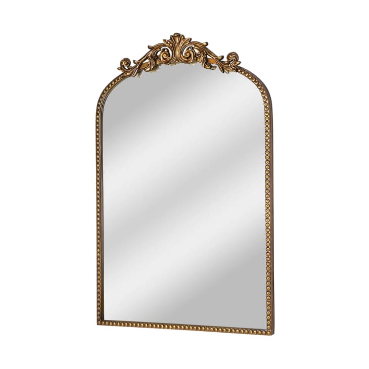 Better Homes & Gardens 20" x 30" Arch Metal Wall Mirror Décor in Gold at Walmart