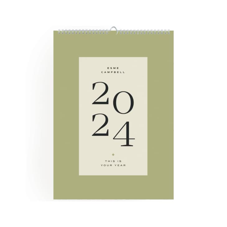 Typographic Calendar Large at Papier