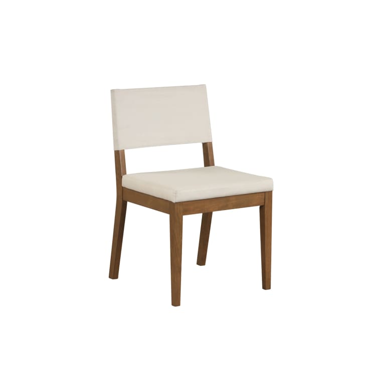 Wood Upholstered Dining Chair Dark Brown at Nathan James