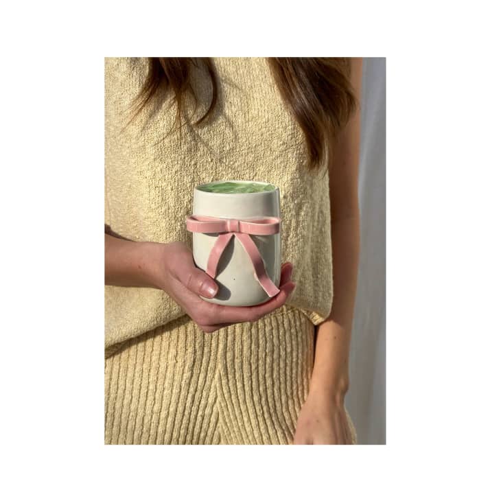 Handmade Ceramic Pink Bow Ribbon Cup at Etsy