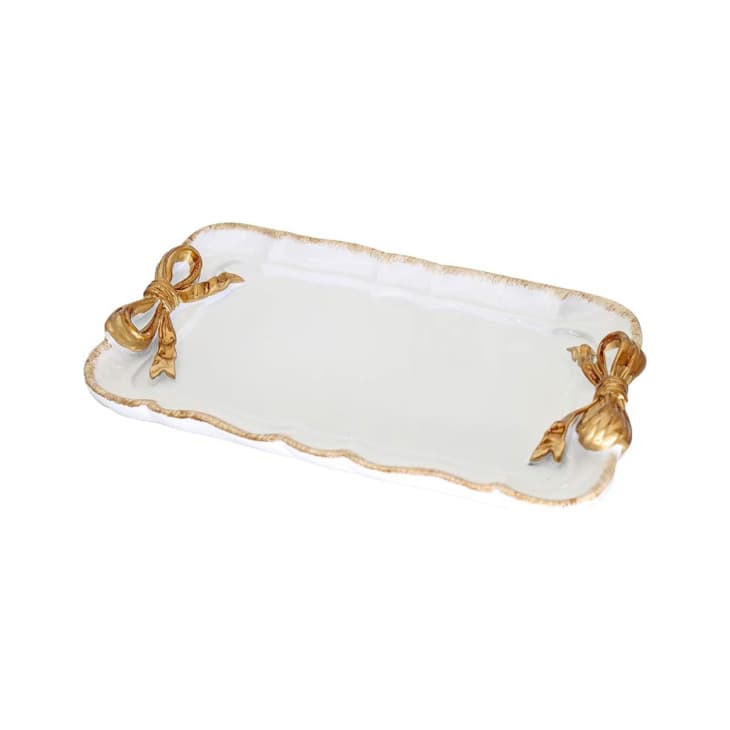 Retro Design Bow-Knot Resin Plate at Amazon