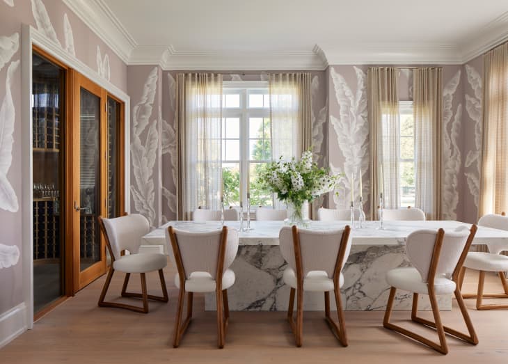 Scandi-Inspired “White” floors in dining room.