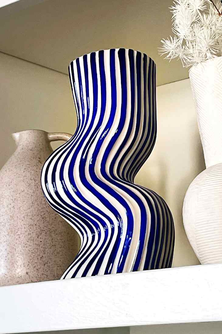 World Market's Gorgeous Striped Squiggle Vase Is Only $20