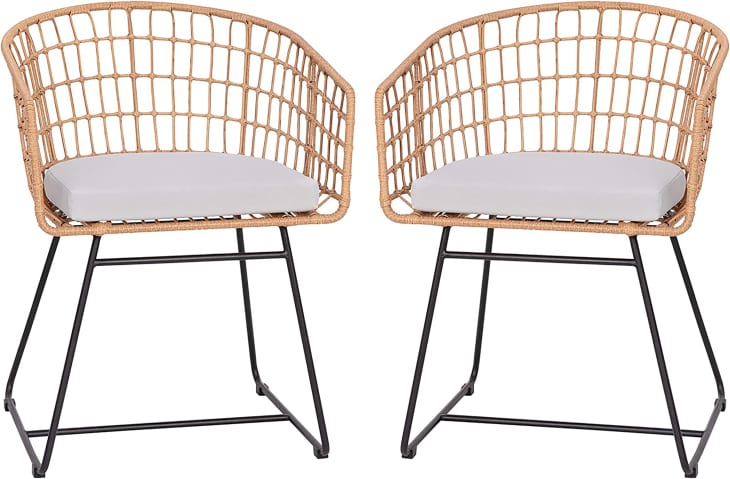 Product Image: Flash Furniture Devon Set of 2 Indoor/Outdoor Patio Boho Club Chairs
