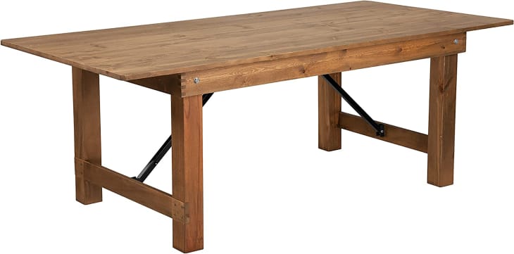 Product Image: Flash Furniture HERCULES Series 7' x 40" Rectangular Antique Rustic Solid Pine Folding Farm Table
