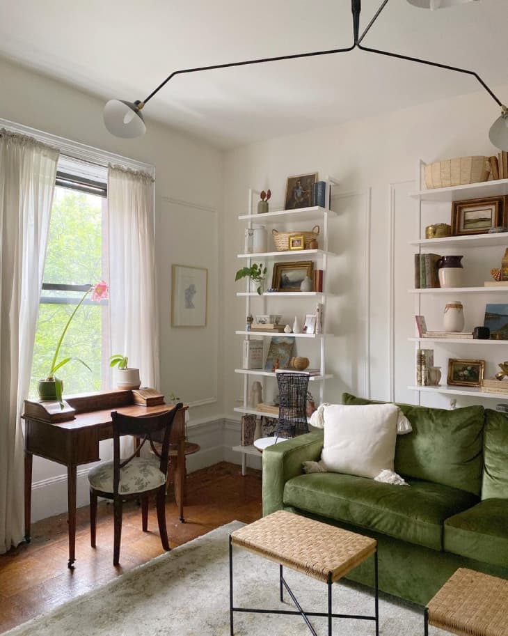 Cb2 white ladder deals bookshelf