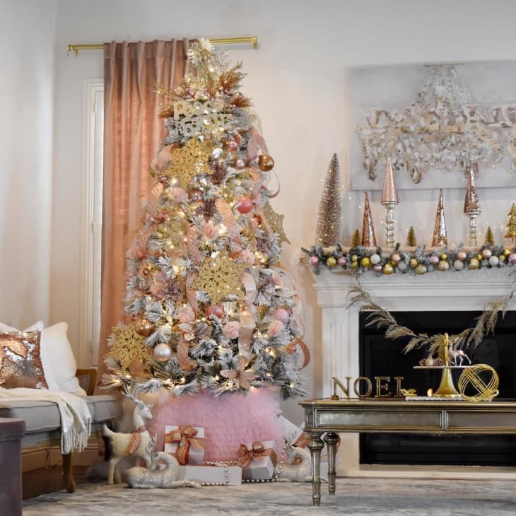 7 Rose Gold Christmas Trees and Where to Buy | Apartment Therapy