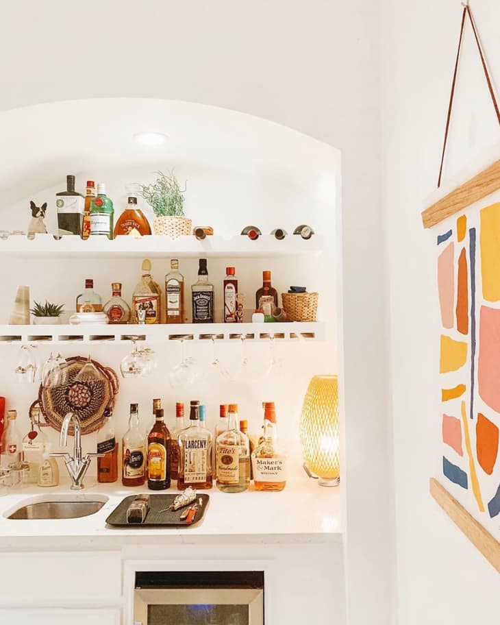 View of What Is a Wet Bar, and Is It Better Than a Dry Bar? | Apartment Therapy